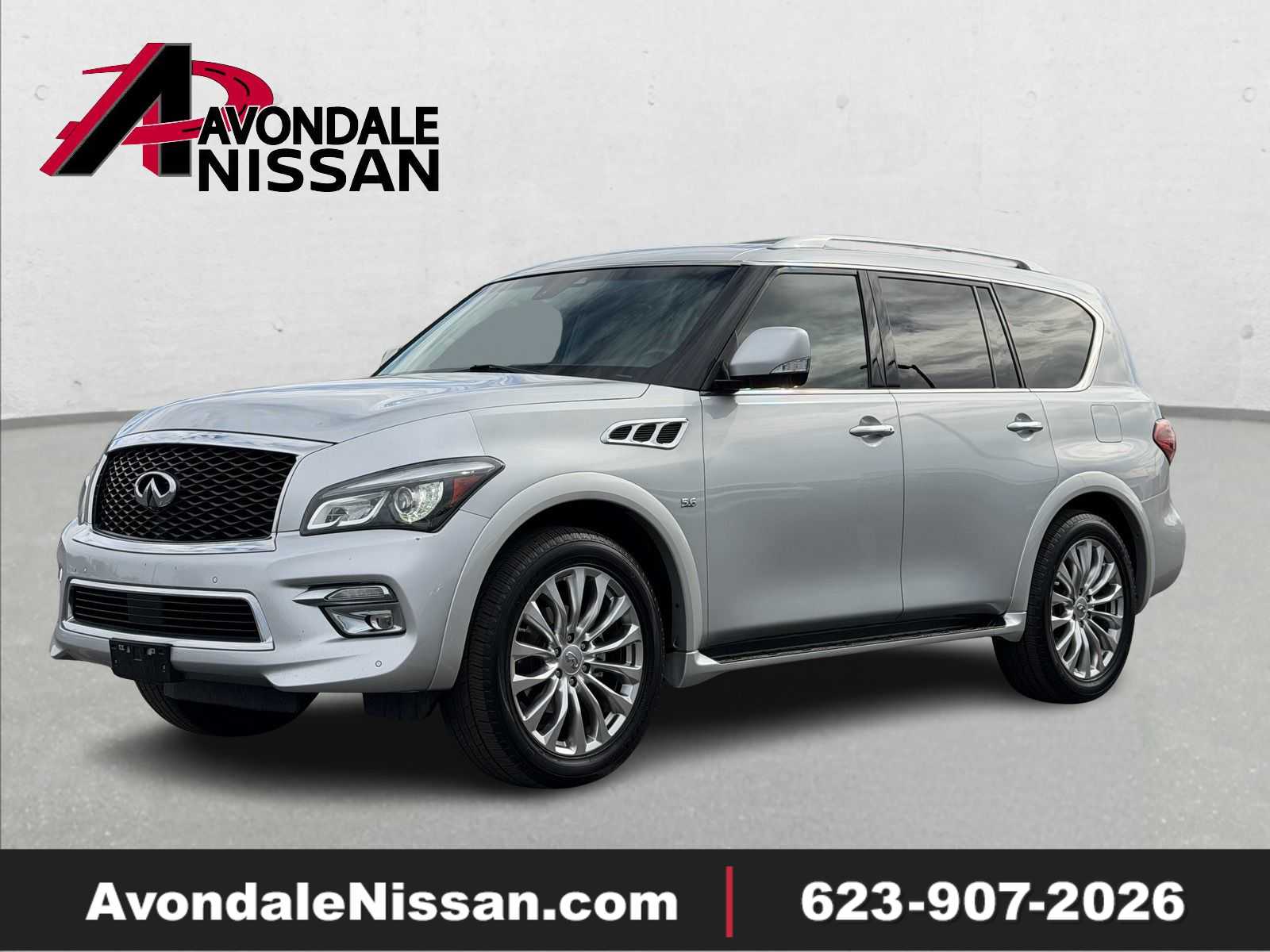 Gray (Liquid Platinum) 2017 INFINITI QX80 SUV / Crossover 7-Speed Automatic