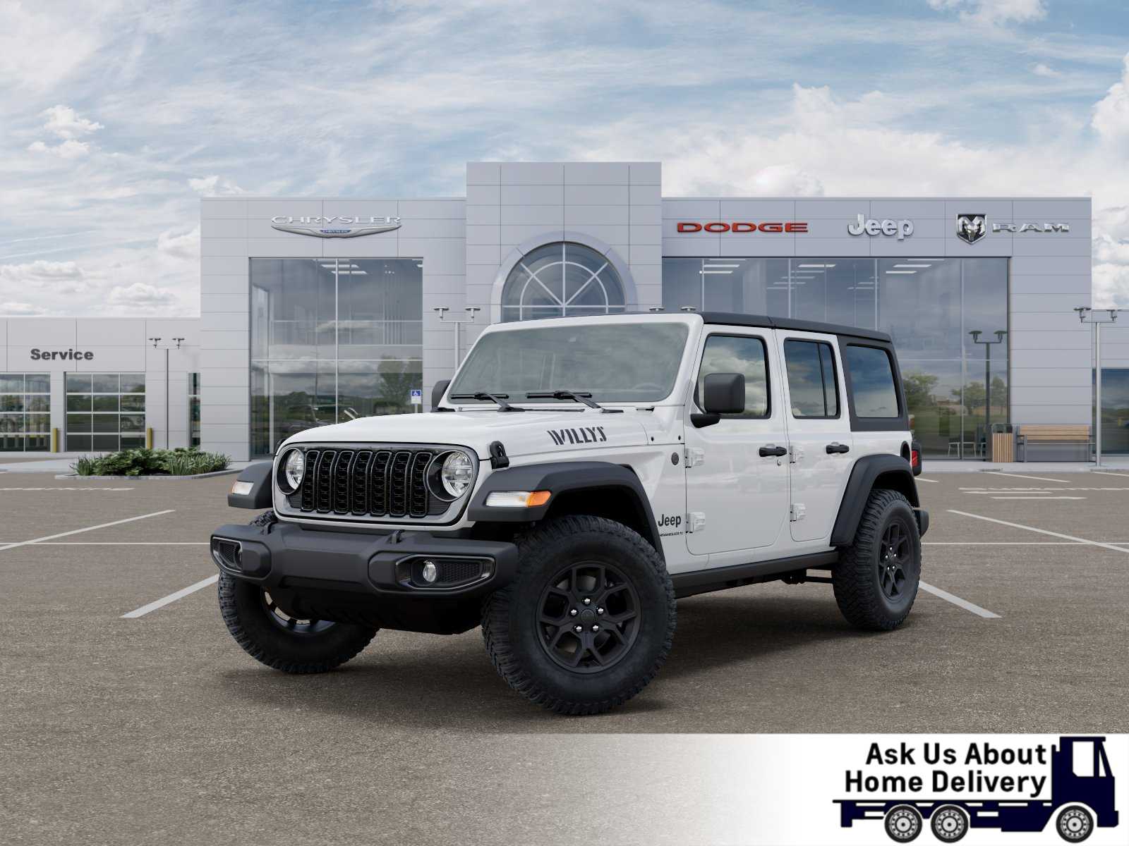 Bright White Clearcoat 2026 Jeep Wrangler Willys 4-Door 4WD SUV / Crossover Four-Wheel Drive 6-Speed Manual
