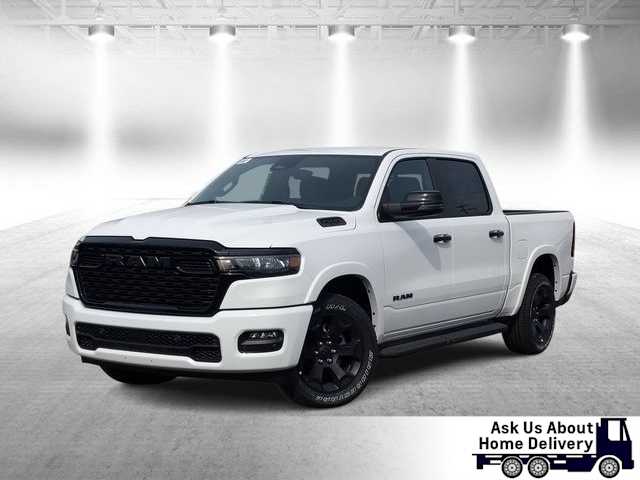 Bright White Clearcoat 2025 RAM 1500 Pickup Truck Four-Wheel Drive 8-Speed Automatic