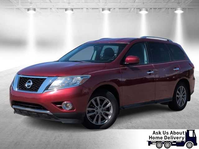 Red 2015 Nissan Pathfinder SV 4WD SUV / Crossover Four-Wheel Drive Continuously Variable Transmission