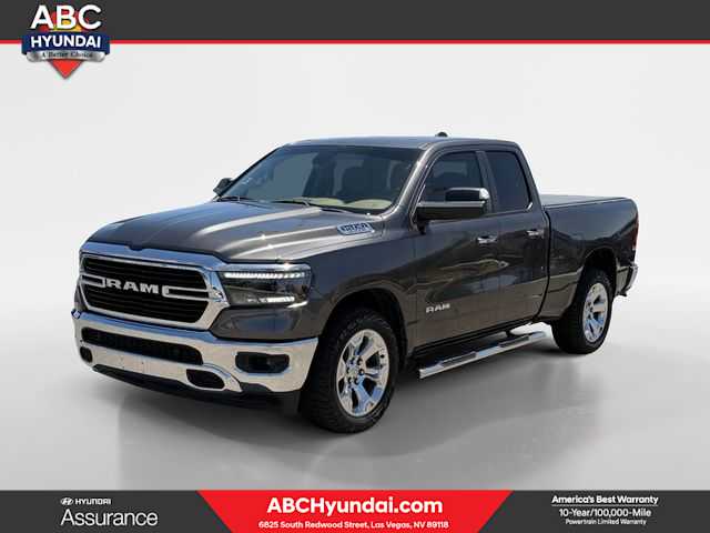 Gray (Granite Crystal Metallic Clearcoat) 2020 RAM 1500 Big Horn Quad Cab 4WD Pickup Truck Four-Wheel Drive 8-Speed Automatic