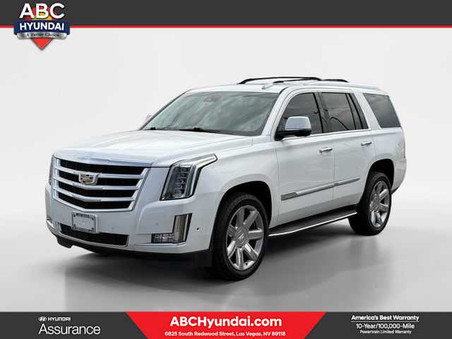 Crystal White Tricoat 2019 Cadillac Escalade SUV / Crossover Rear-Wheel Drive Automatic