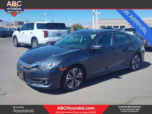 Gray 2018 Honda Civic Sedan Front-Wheel Drive Continuously Variable Transmission