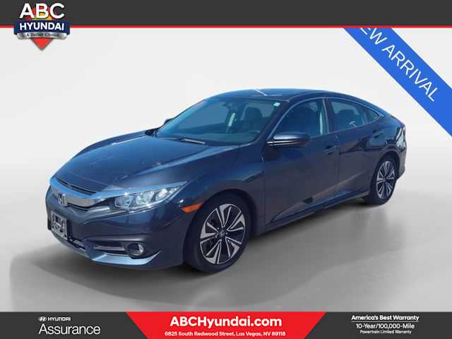 Gray 2018 Honda Civic Sedan Front-Wheel Drive Continuously Variable Transmission