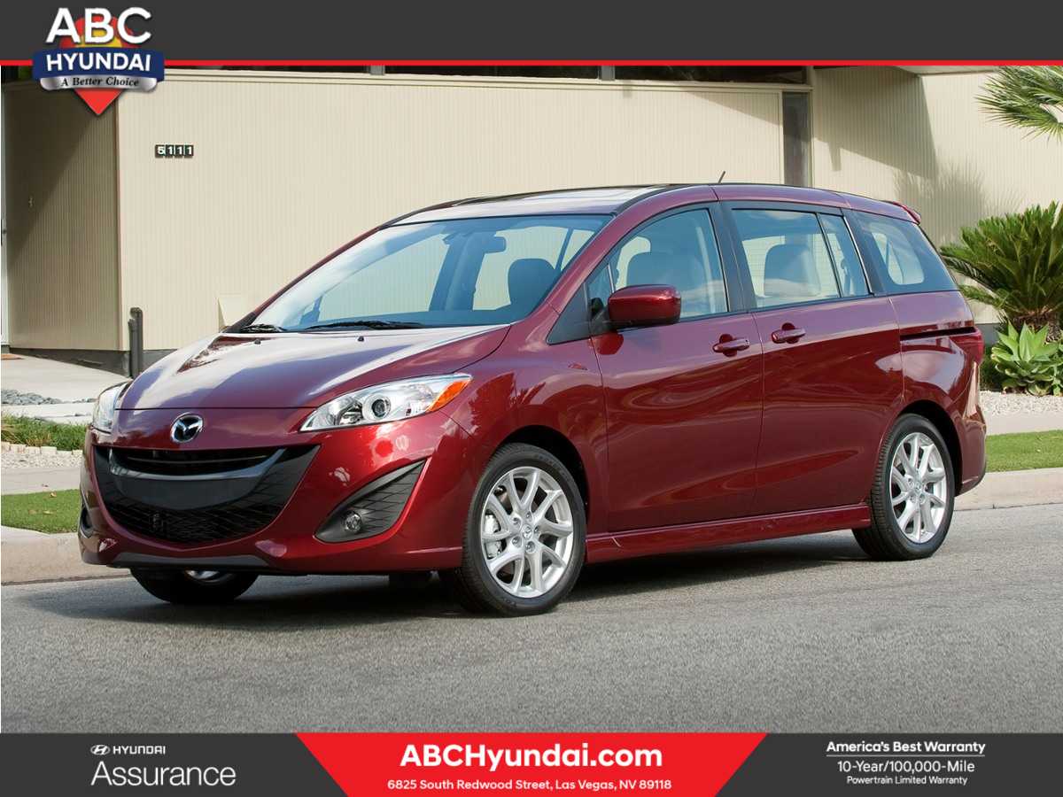 Silver 2013 Mazda MAZDA5 Minivan Front-Wheel Drive 5-Speed Automatic