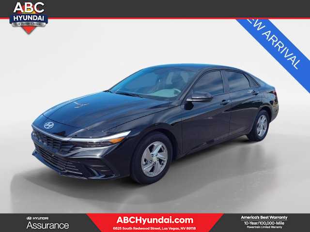 Abyss Black 2025 Hyundai Elantra Sedan Front-Wheel Drive Continuously Variable Transmission