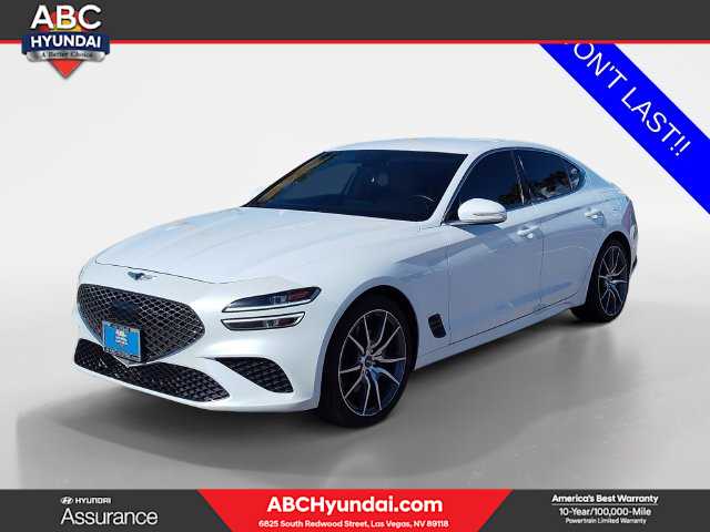 Alta White 2022 Genesis G70 Sedan Rear-Wheel Drive Automatic