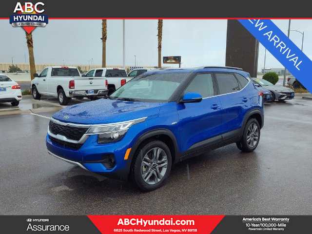 Neptune Blue 2021 Kia Seltos SUV / Crossover All-Wheel Drive Continuously Variable Transmission