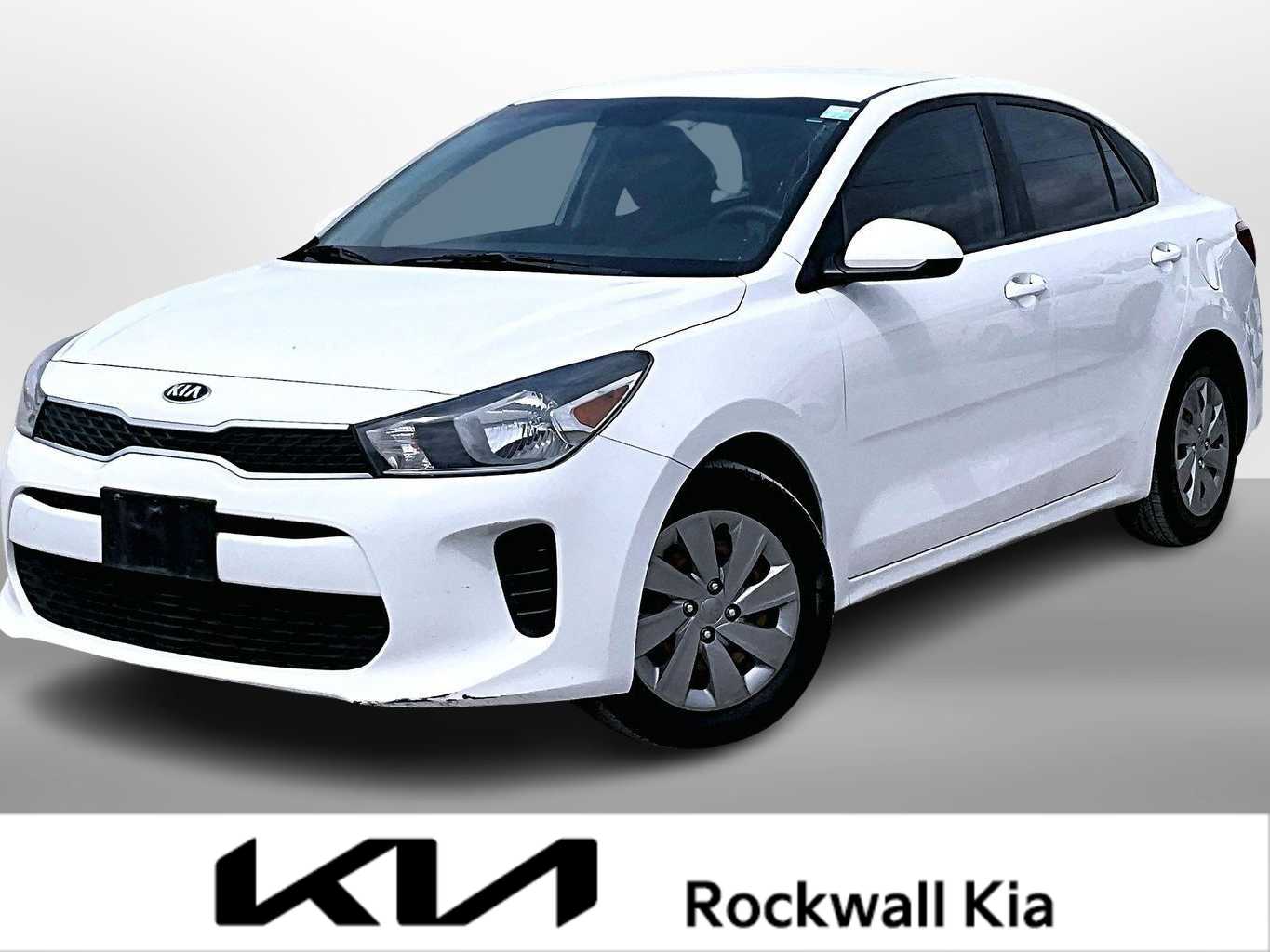 Clear White 2020 Kia Rio LX FWD Sedan Front-Wheel Drive Continuously Variable Transmission