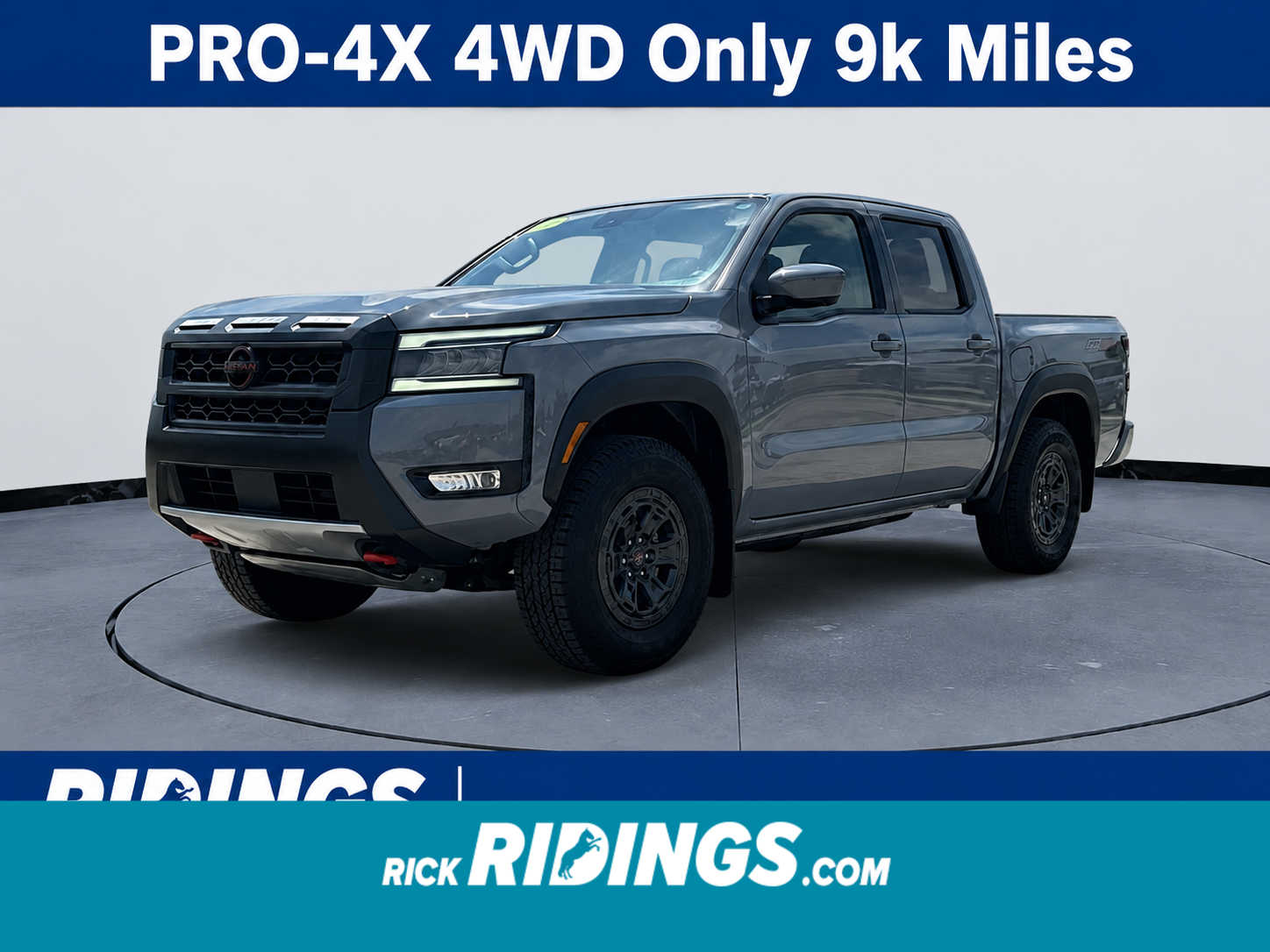 Boulder Gray Pearl 2025 Nissan Frontier Pickup Truck Four-Wheel Drive 9-Speed Automatic