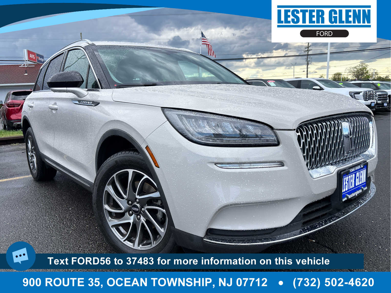 Ceramic Pearl Metallic Tri-Coat 2022 Lincoln Corsair SUV / Crossover All-Wheel Drive 8-Speed Automatic
