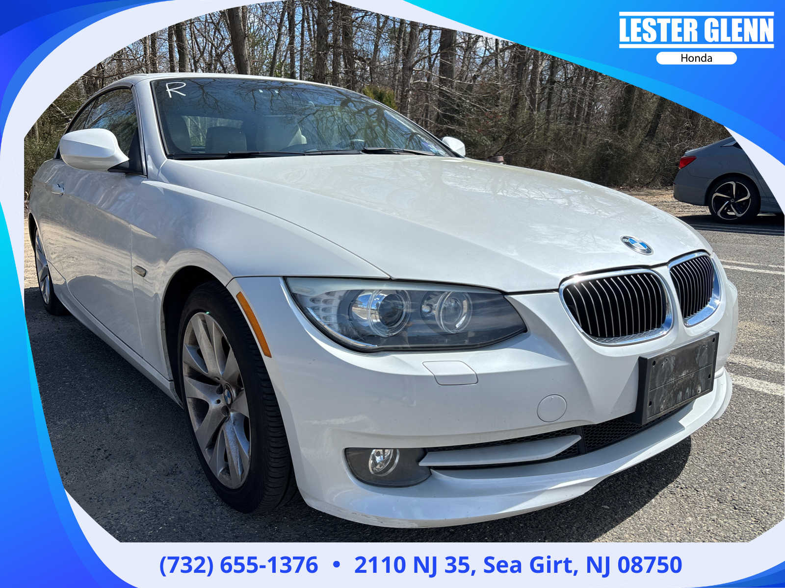 Mineral White Metallic 2012 BMW 3 Series 328i Convertible RWD Convertible Rear-Wheel Drive 6-Speed Automatic