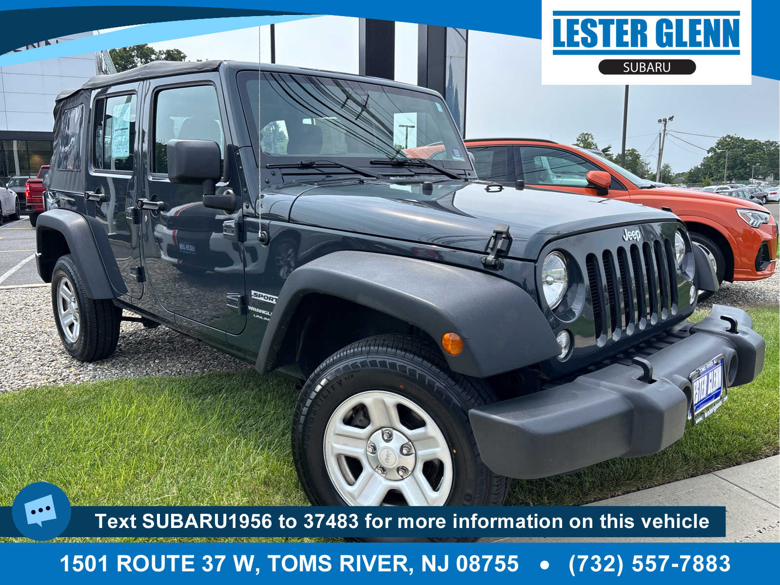 Rhino Clearcoat 2018 Jeep Wrangler SUV / Crossover Four-Wheel Drive 5-Speed Automatic