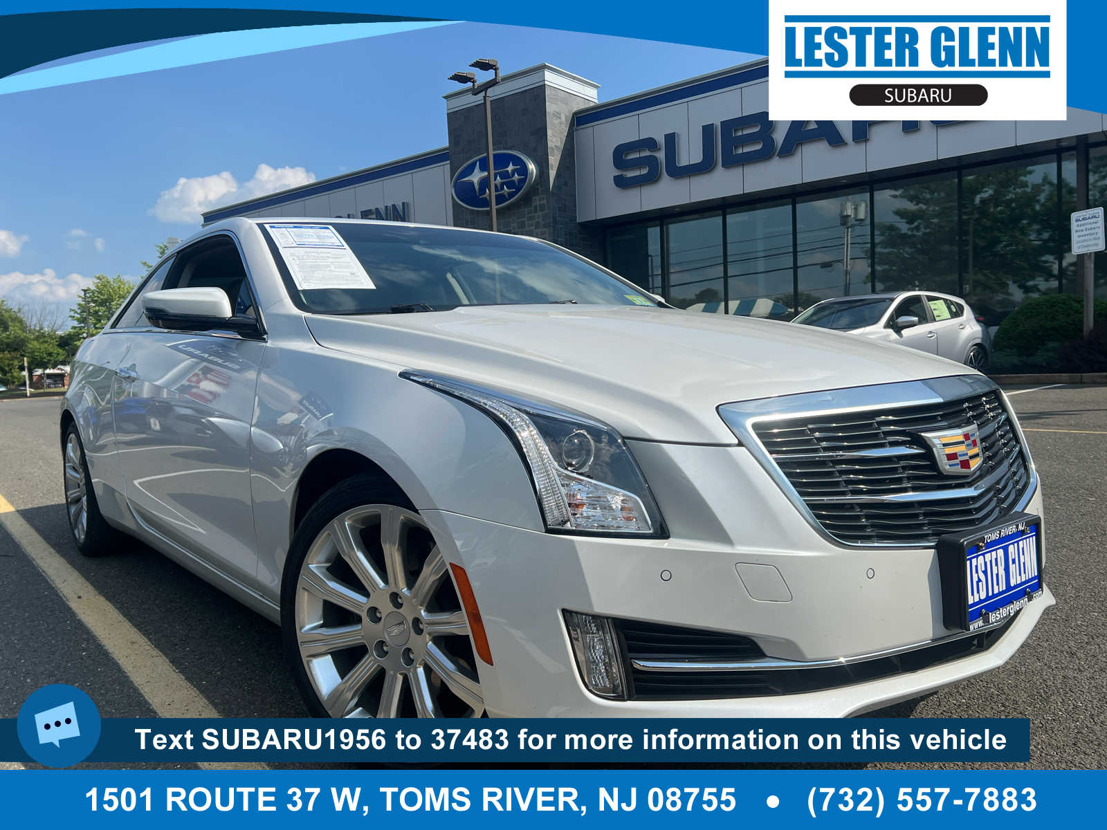 Crystal White Tricoat 2017 Cadillac ATS Coupe 2.0T Luxury RWD Coupe Rear-Wheel Drive 8-Speed Automatic