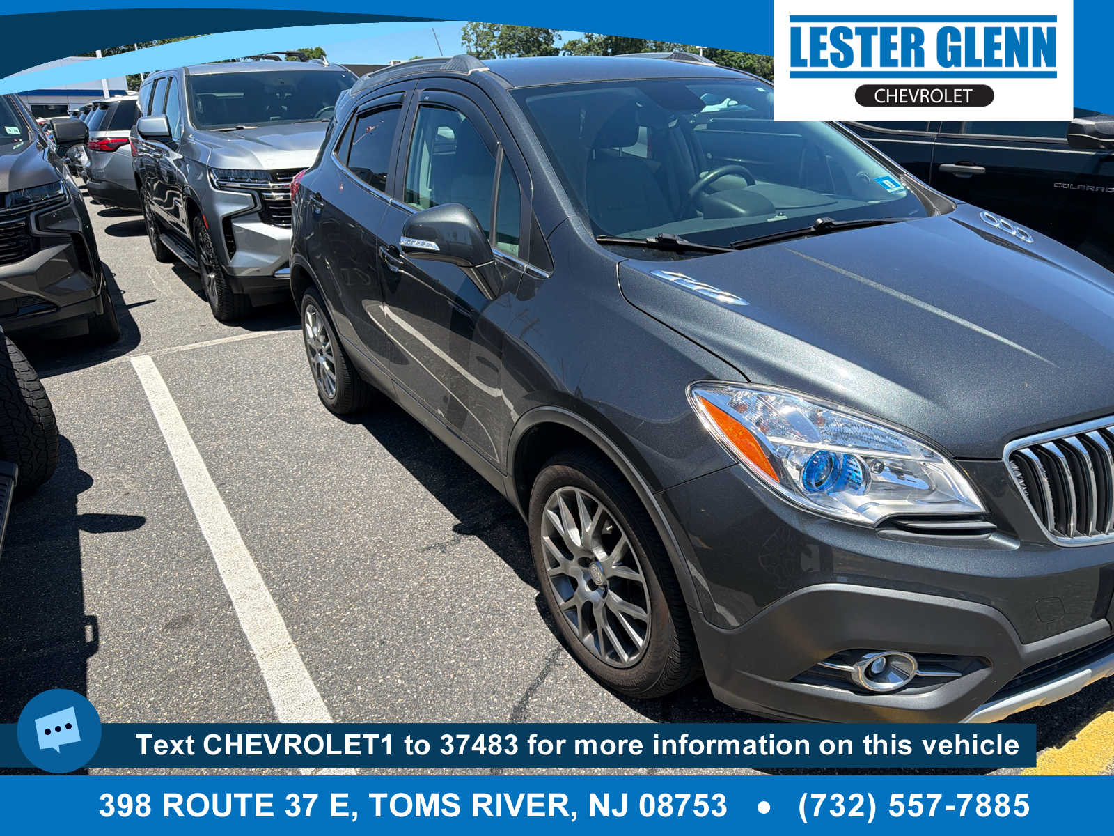 Graphite Gray Metallic 2016 Buick Encore Sport Touring AWD SUV / Crossover All-Wheel Drive 6-Speed Automatic