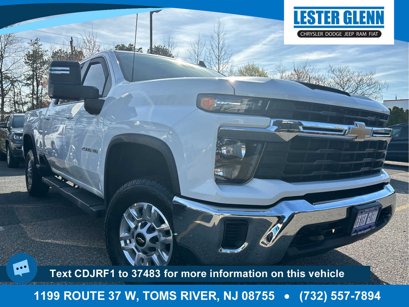 Summit White 2024 Chevrolet Silverado 2500HD LT Crew Cab 4WD Pickup Truck Four-Wheel Drive Automatic