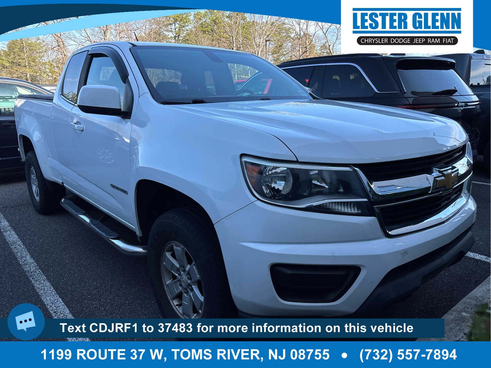 Summit White 2018 Chevrolet Colorado Work Truck Extended Cab LB RWD Pickup Truck 4X2 6-Speed Automatic