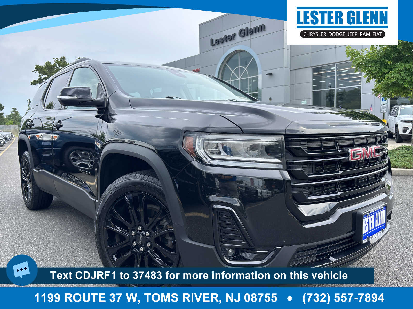 Black (Ebony Twilight Metallic) 2023 GMC Acadia SUV / Crossover Four-Wheel Drive 9-Speed Automatic