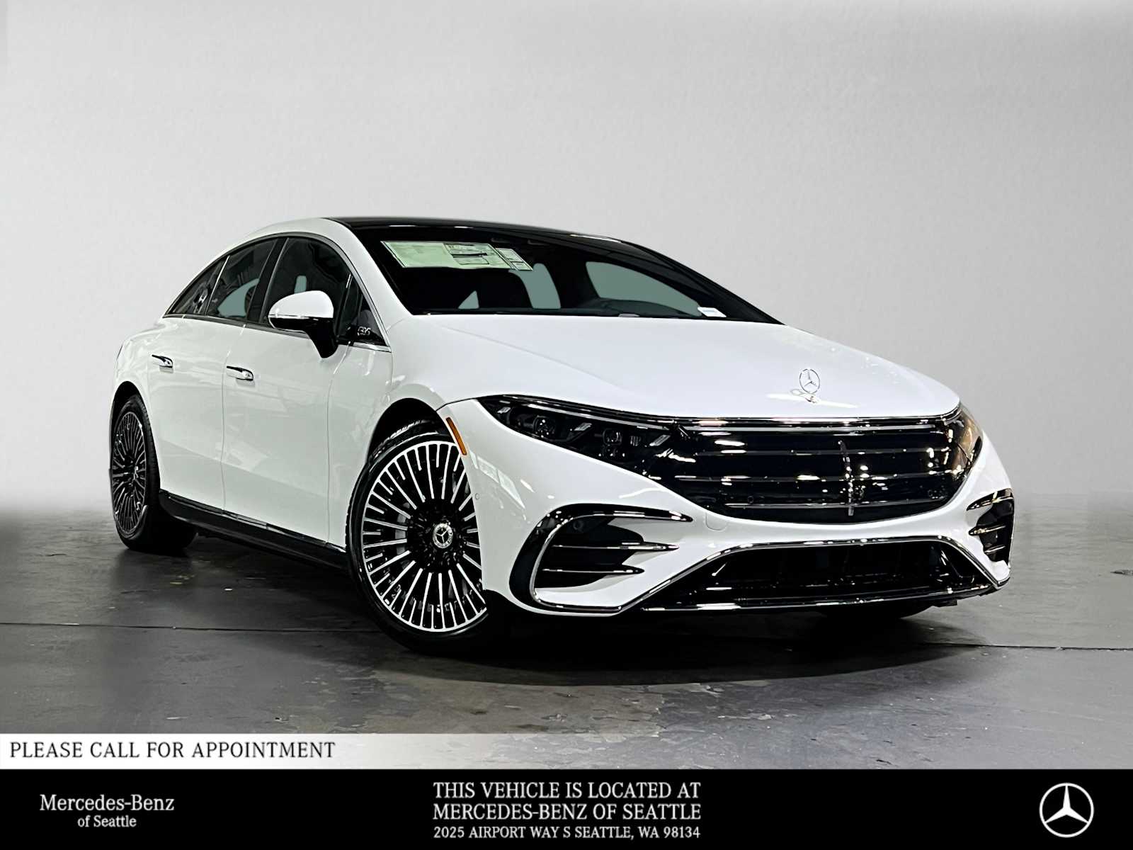 Polar White 2026 Mercedes-Benz EQS Sedan All-Wheel Drive 1-Speed Automatic