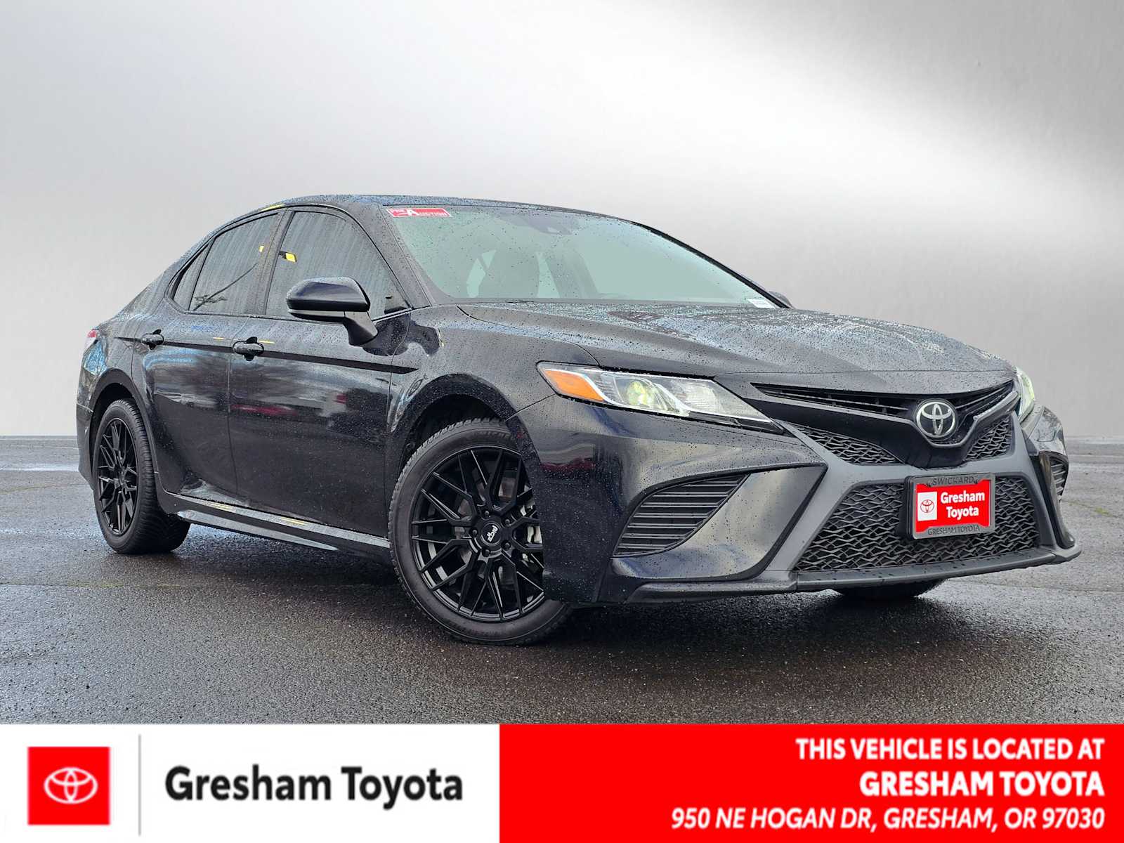 Midnight Black Metallic 2020 Toyota Camry SE Nightshade AWD Sedan All-Wheel Drive 8-Speed Automatic