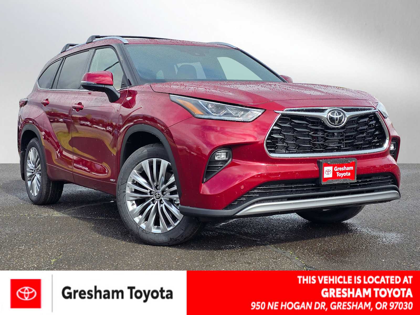 Red (Ruby Flare Pearl) 2026 Toyota Highlander Hybrid Platinum AWD SUV / Crossover All-Wheel Drive Continuously Variable Transmission