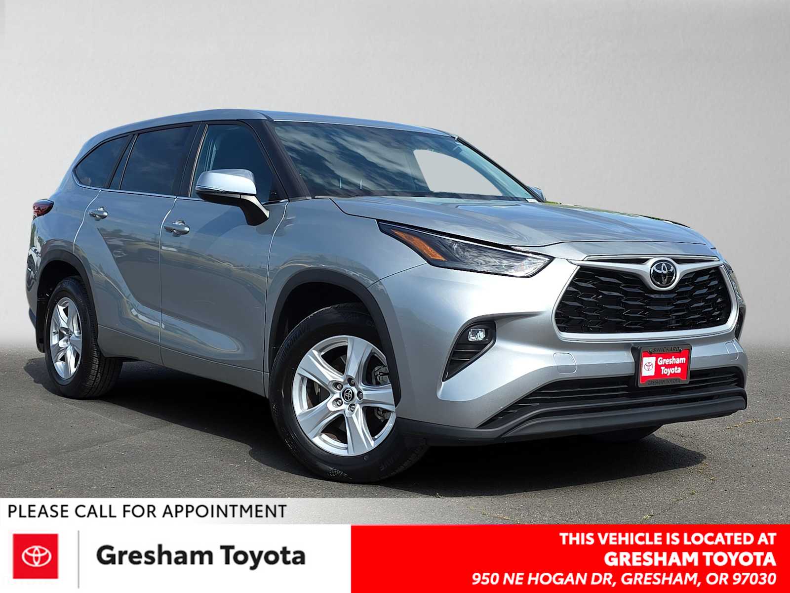 Celestial Silver Metallic 2023 Toyota Highlander SUV / Crossover All-Wheel Drive 8-Speed Automatic