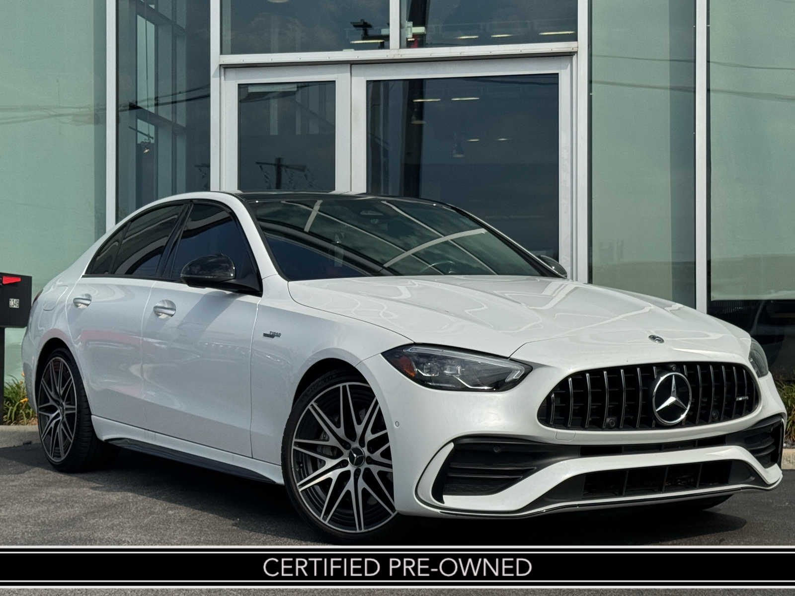MANUFAKTUR Moonlight White Metallic 2023 Mercedes-Benz C-Class Convertible All-Wheel Drive 9-Speed Automatic