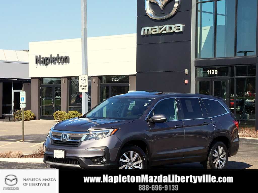 Gray (Modern Steel Metallic) 2021 Honda Pilot EX-L AWD SUV / Crossover All-Wheel Drive 9-Speed Automatic