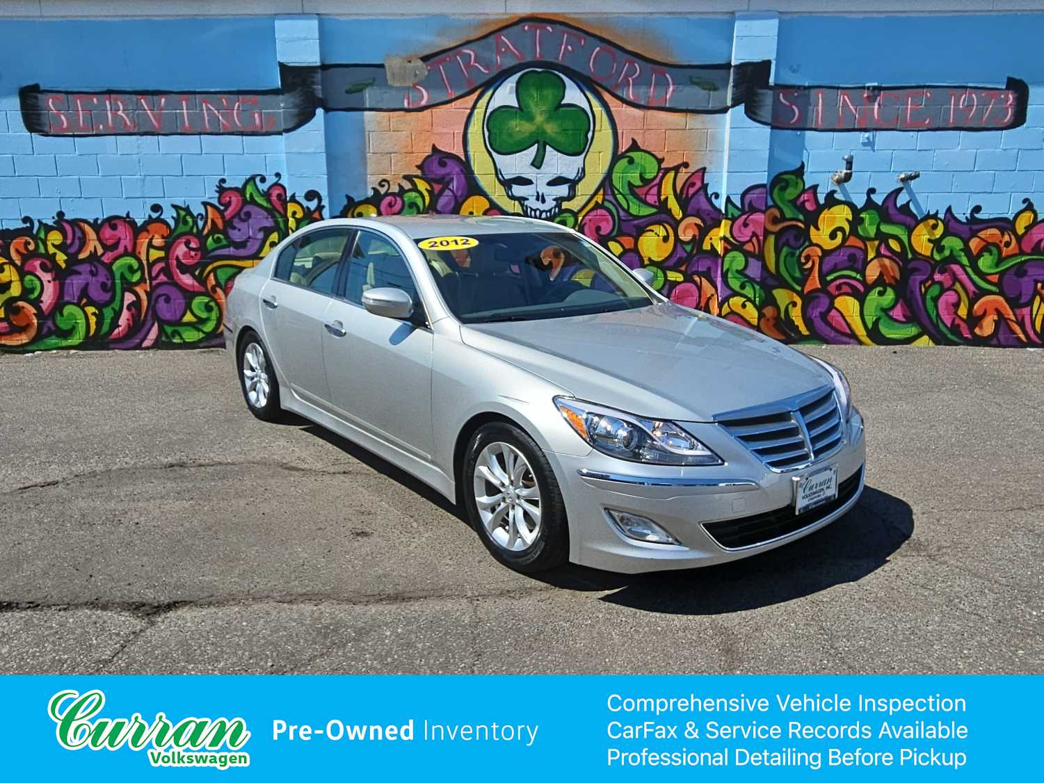 Silver (Platinum Metallic) 2012 Hyundai Genesis 3.8 RWD Sedan Rear-Wheel Drive 8-Speed Automatic