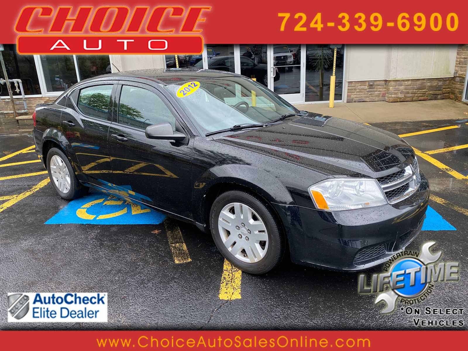 Black 2012 Dodge Avenger SE FWD Sedan Front-Wheel Drive 4-Speed Automatic