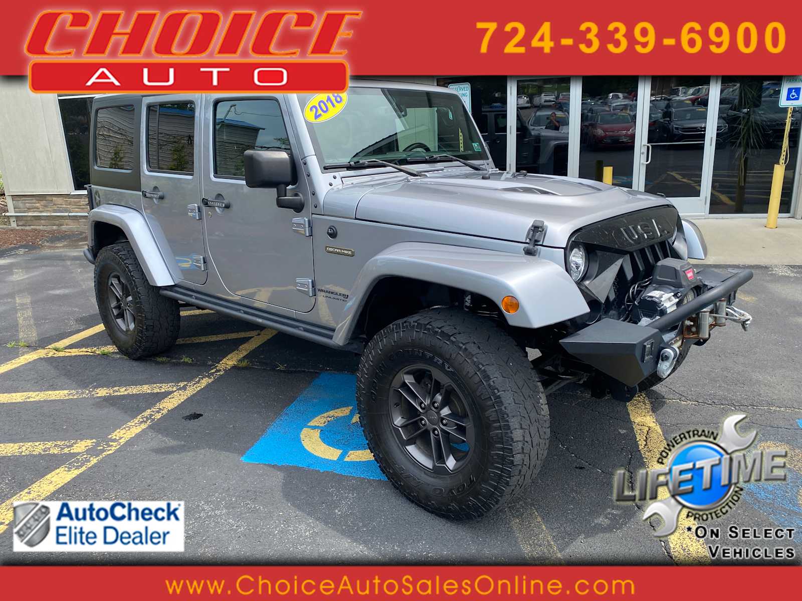 Billet Silver Metallic Clearcoat 2018 Jeep Wrangler SUV / Crossover Four-Wheel Drive 5-Speed Automatic