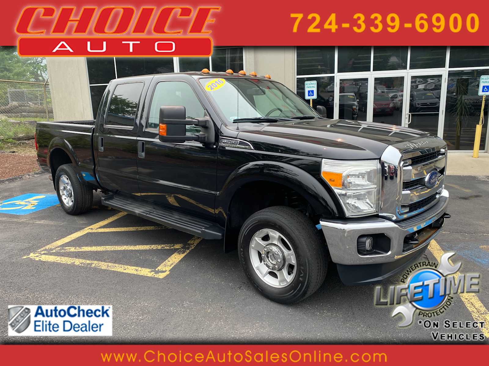 Shadow Black 2016 Ford F-250 Super Duty Pickup Truck Four-Wheel Drive 6-Speed Automatic