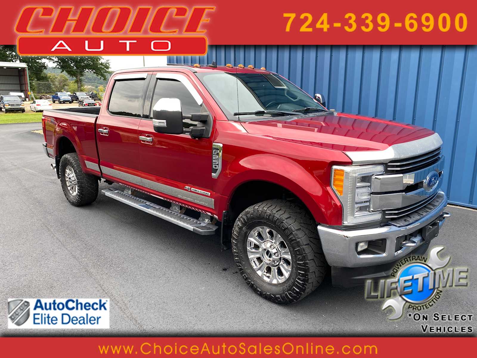 Ruby Red Metallic Tinted Clearcoat 2019 Ford F-250 Super Duty Pickup Truck Four-Wheel Drive 6-Speed Automatic