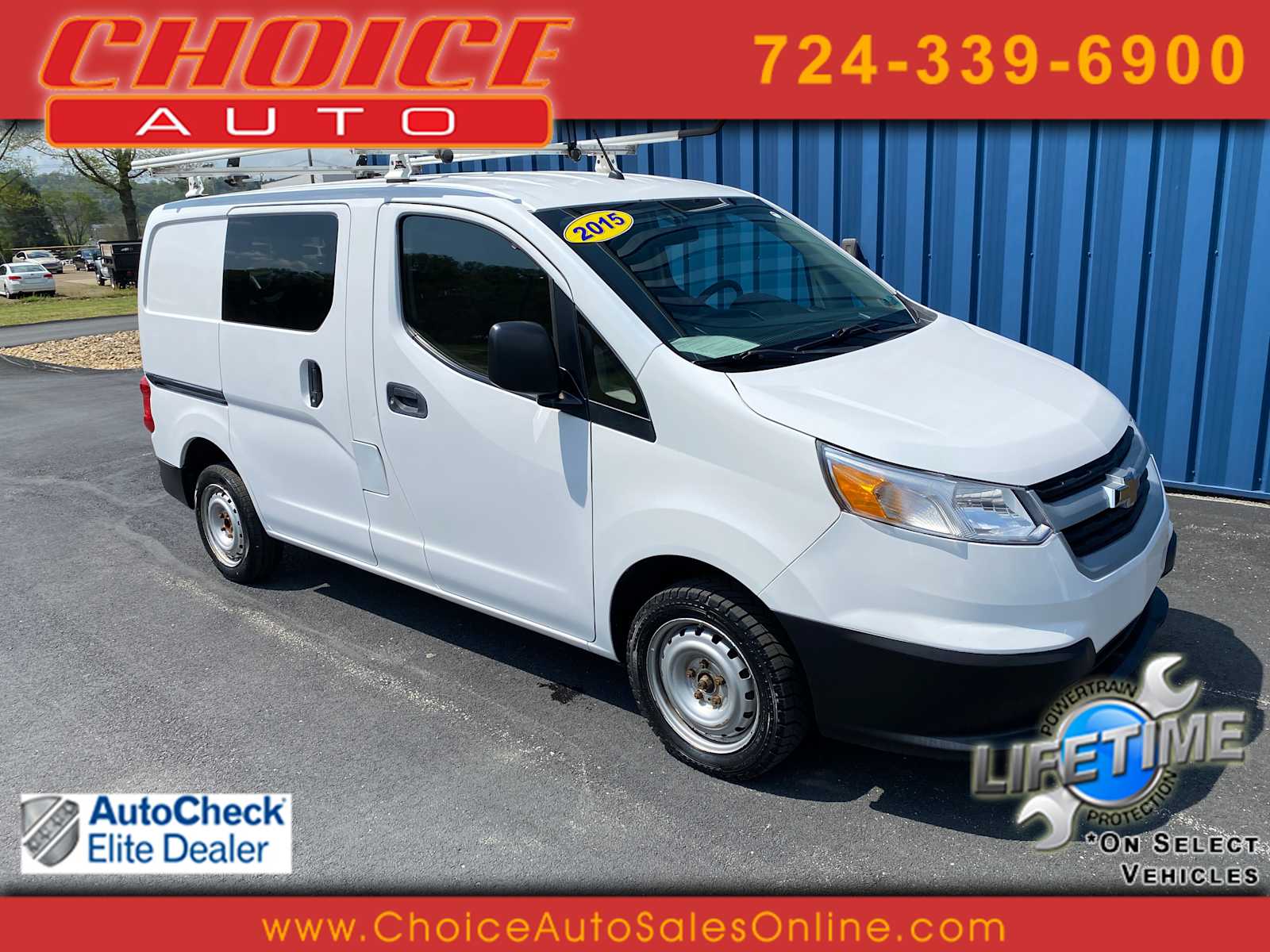 Designer White 2015 Chevrolet City Express LS FWD Van Front-Wheel Drive Continuously Variable Transmission