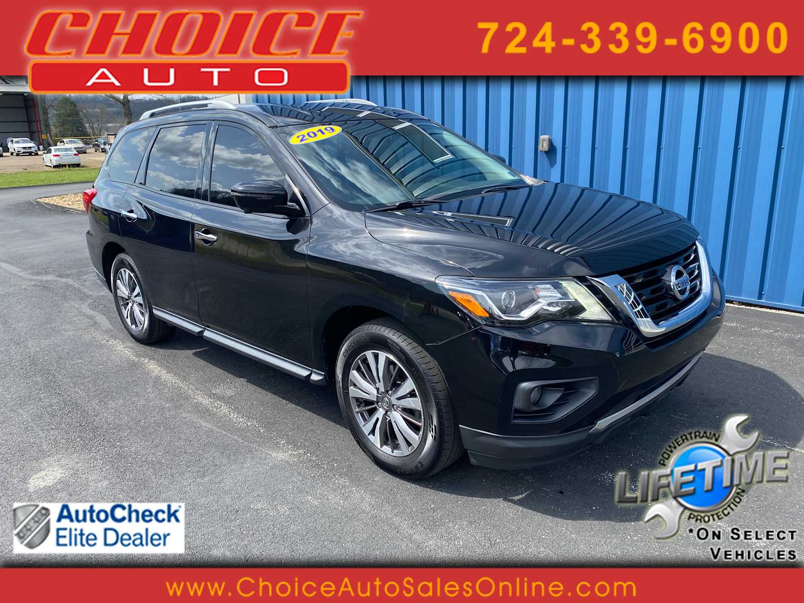 Gray (Magnetic Black Pearl) 2019 Nissan Pathfinder SL 4WD SUV / Crossover Four-Wheel Drive Continuously Variable Transmission