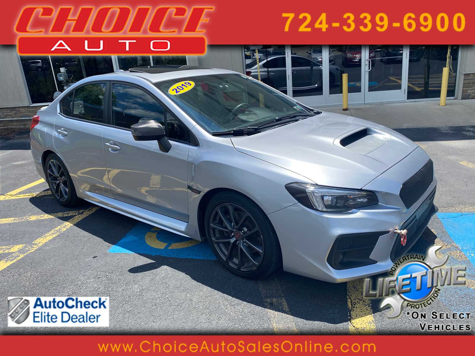 Ice Silver Metallic 2019 Subaru WRX Limited AWD Sedan All-Wheel Drive Continuously Variable Transmission