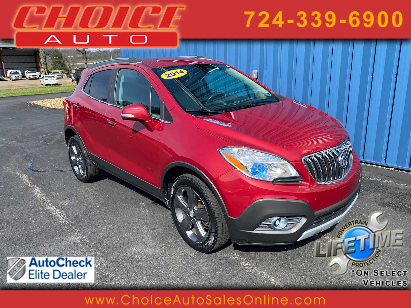 Ruby Red Metallic 2014 Buick Encore Leather AWD SUV / Crossover All-Wheel Drive 6-Speed Automatic