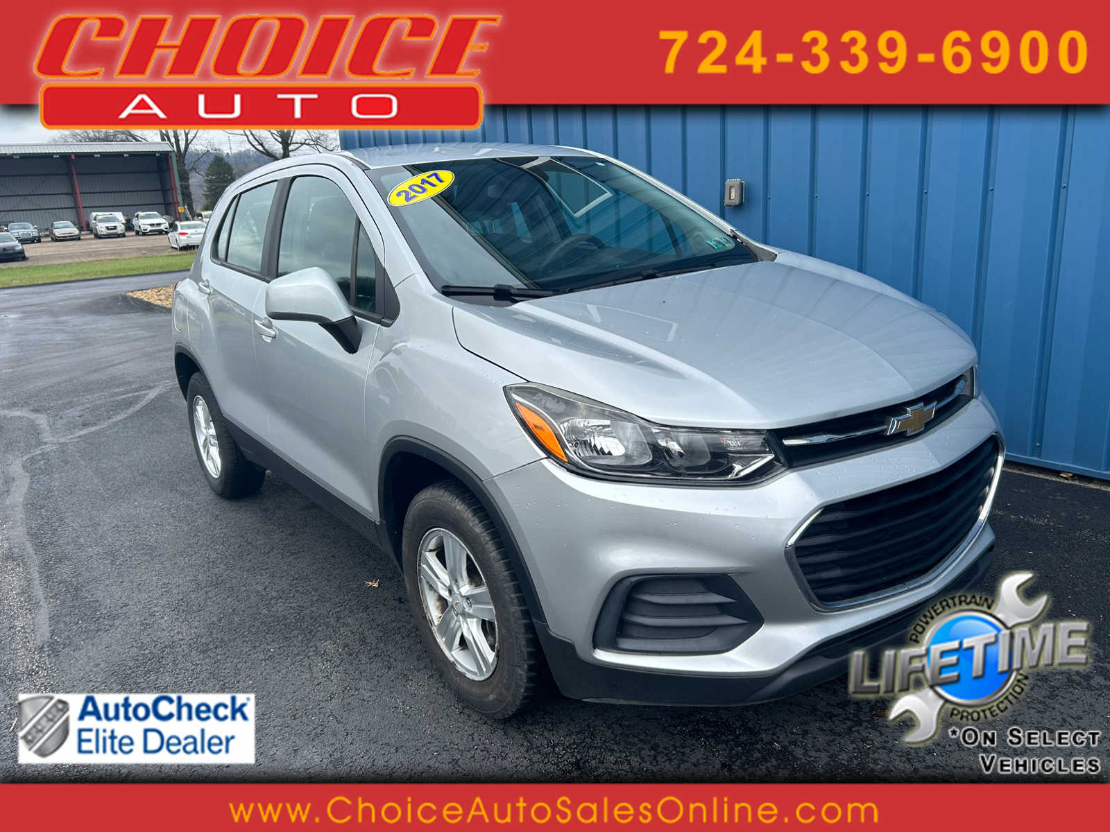 Silver Ice Metallic 2017 Chevrolet Trax LS AWD SUV / Crossover All-Wheel Drive 6-Speed Automatic
