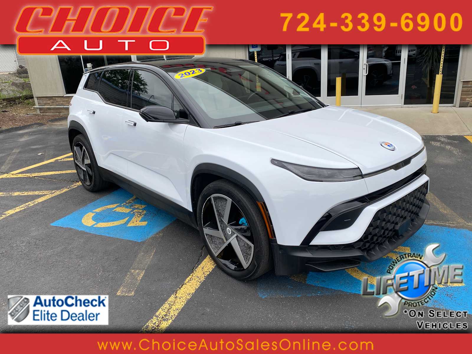 Great White 2023 Fisker Ocean One AWD SUV / Crossover All-Wheel Drive 1-Speed Automatic