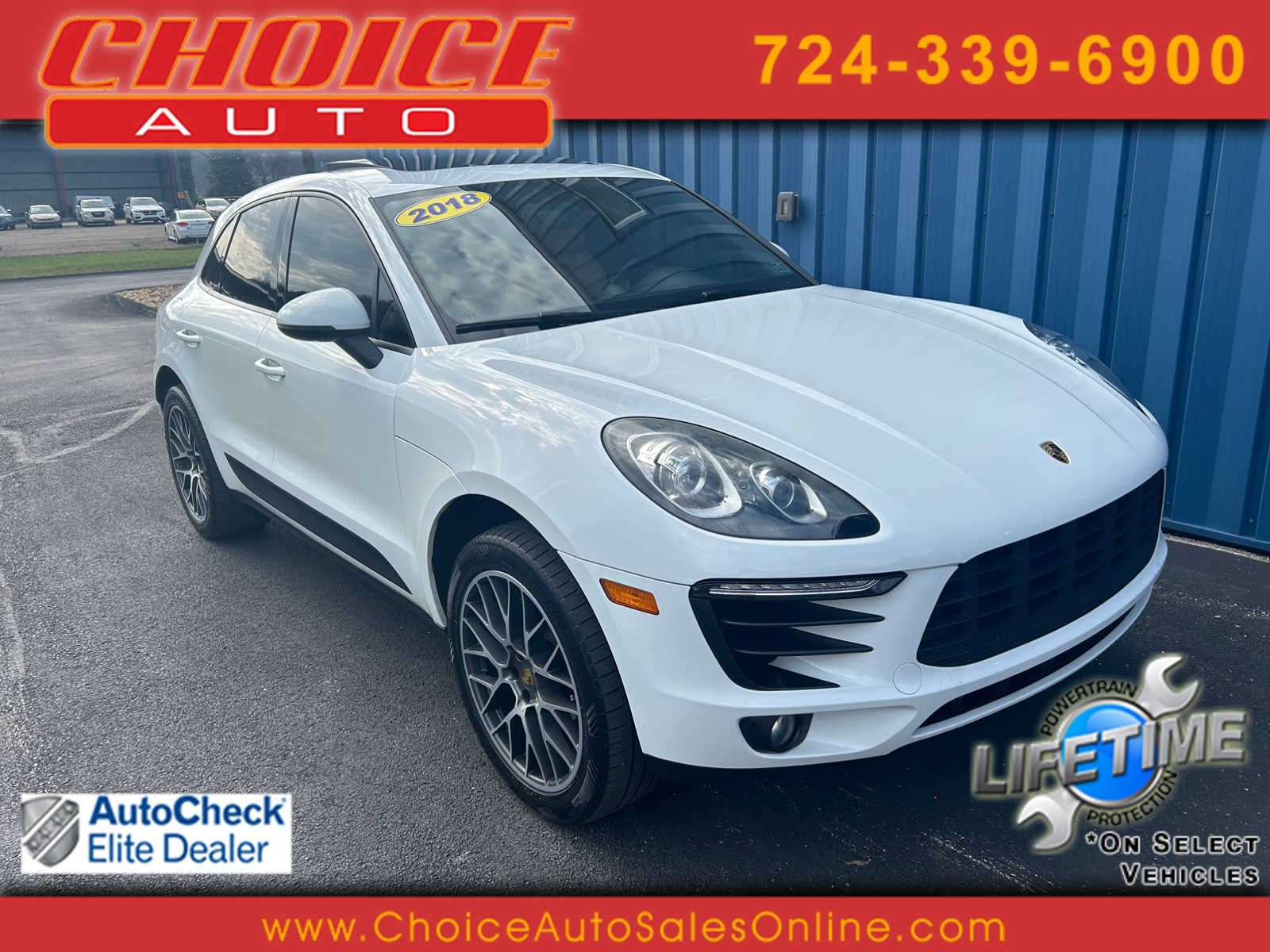 White 2018 Porsche Macan AWD SUV / Crossover All-Wheel Drive 7-Speed Automatic