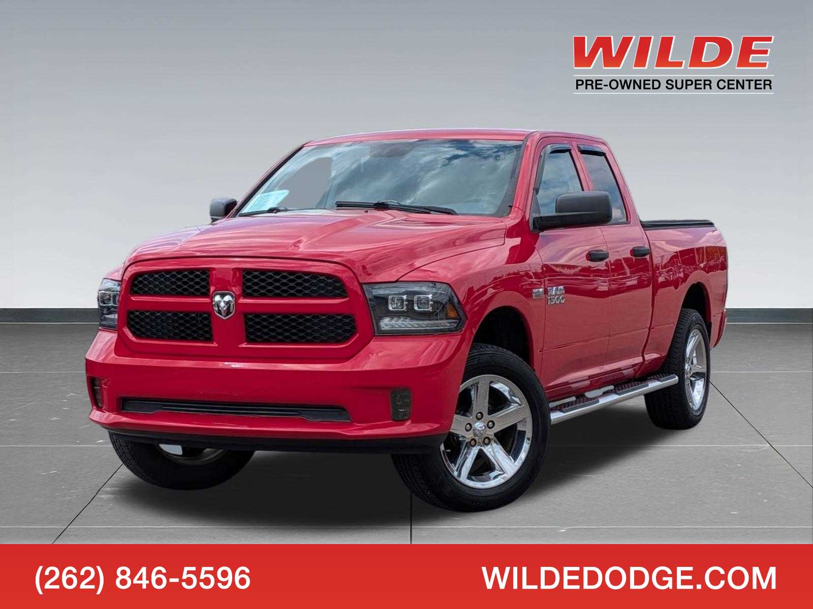 Flame Red 2013 RAM 1500 Pickup Truck Four-Wheel Drive 6-Speed Automatic