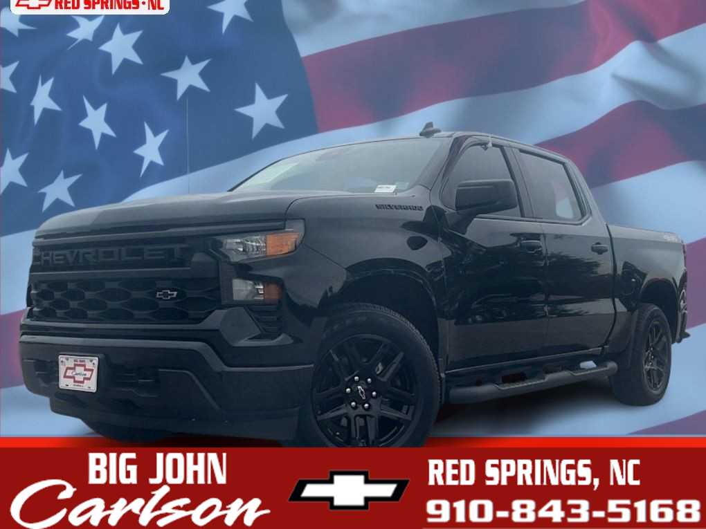 Black 2024 Chevrolet Silverado 1500 Pickup Truck Four-Wheel Drive 8-Speed Automatic