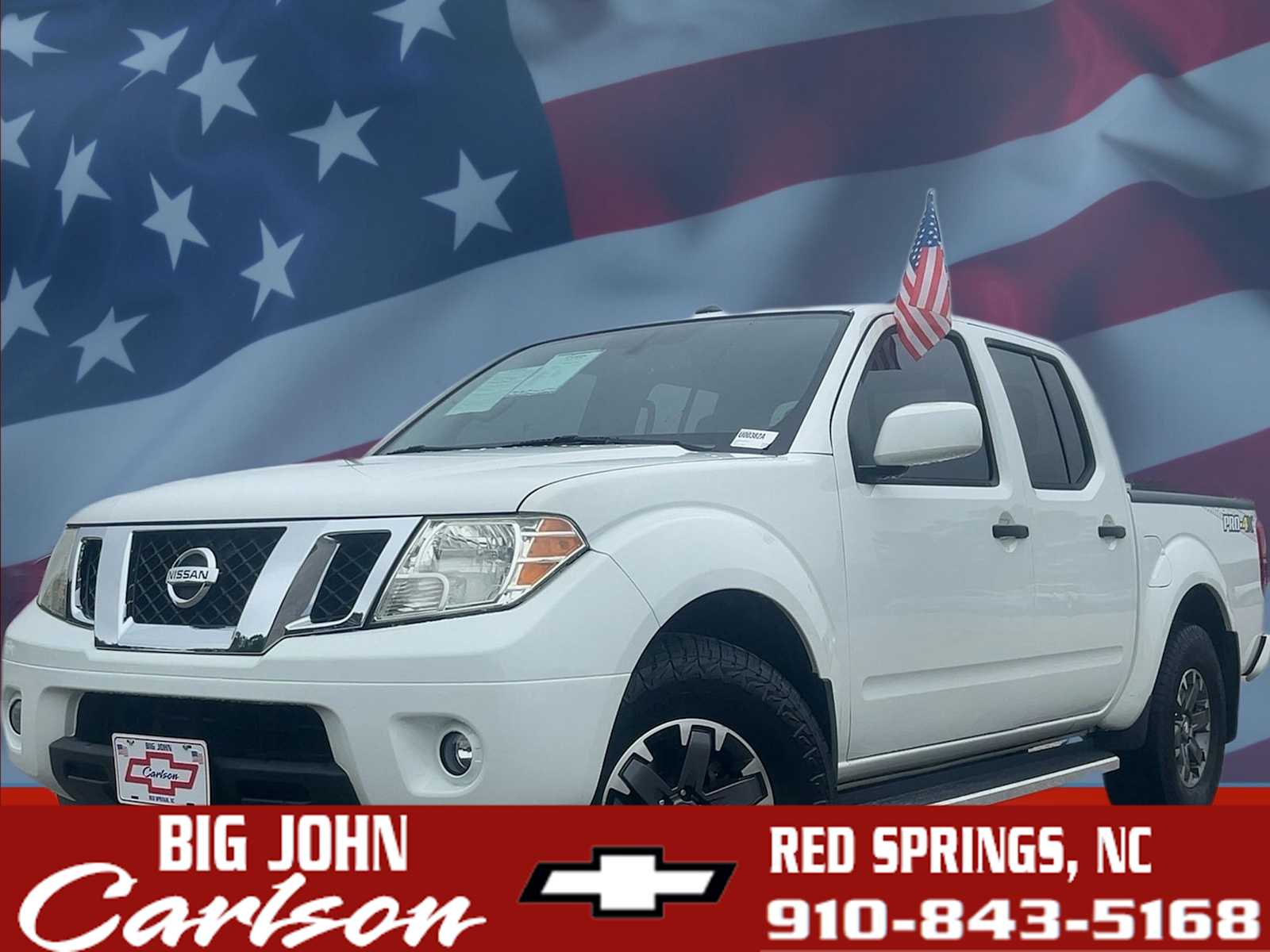 White 2019 Nissan Frontier Pickup Truck Four-Wheel Drive Automatic