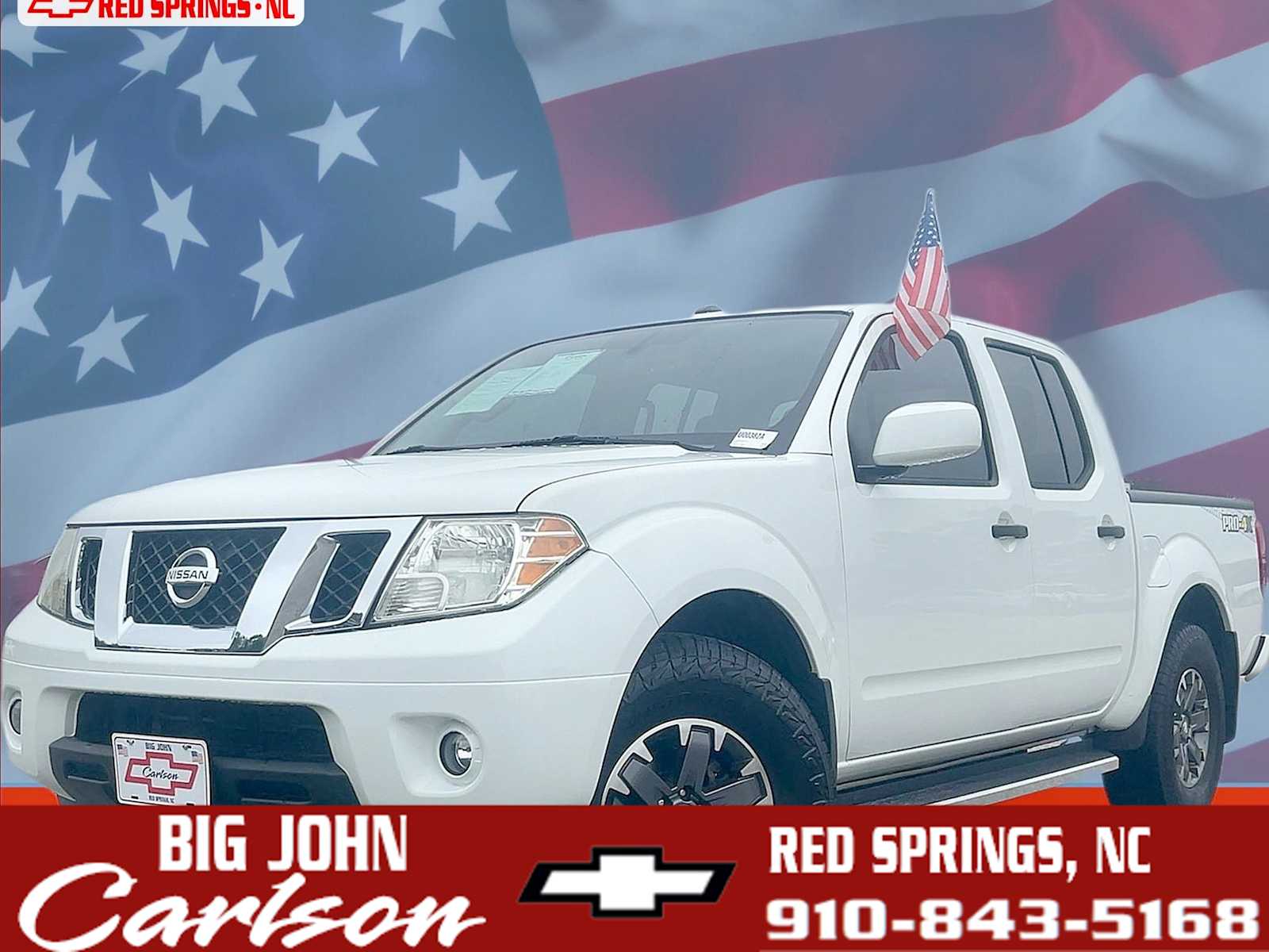White 2019 Nissan Frontier Pickup Truck Four-Wheel Drive Automatic