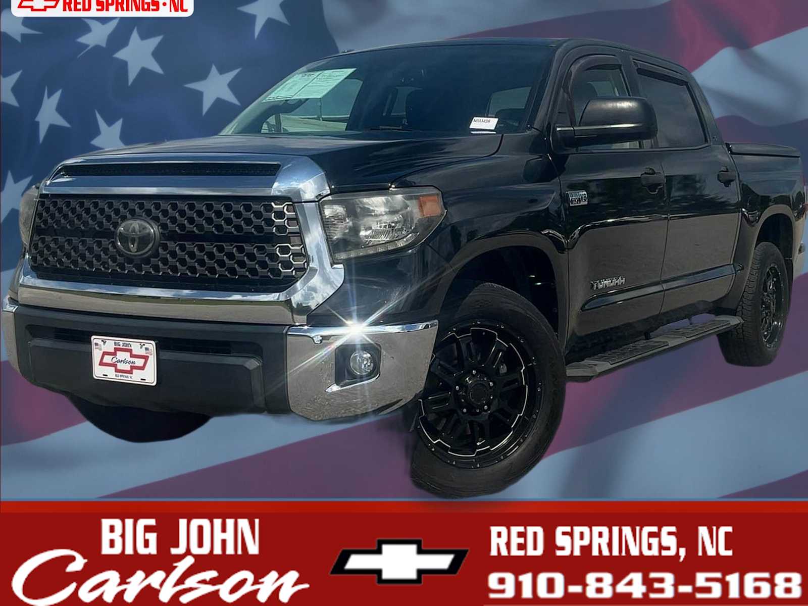 Midnight Black Metallic 2018 Toyota Tundra Pickup Truck 4X2 6-Speed Automatic