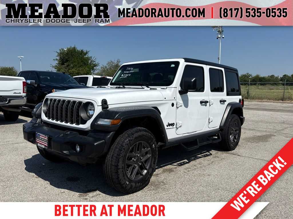 Bright White Clearcoat 2025 Jeep Wrangler SUV / Crossover Four-Wheel Drive 8-Speed Automatic