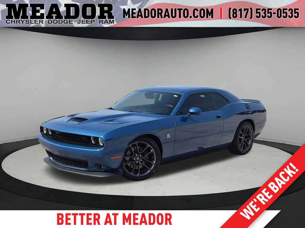 Blue (Frostbite) 2023 Dodge Challenger Coupe Rear-Wheel Drive 8-Speed Automatic