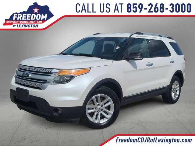 White Platinum Metallic Tri-coat 2013 Ford Explorer XLT 4WD SUV / Crossover All-Wheel Drive 6-Speed Automatic