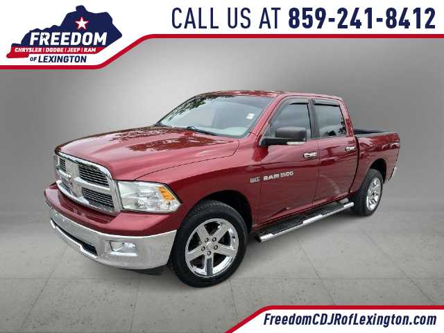 Deep Cherry Red Crystal Pearl 2012 RAM 1500 Pickup Truck Four-Wheel Drive 6-Speed Automatic