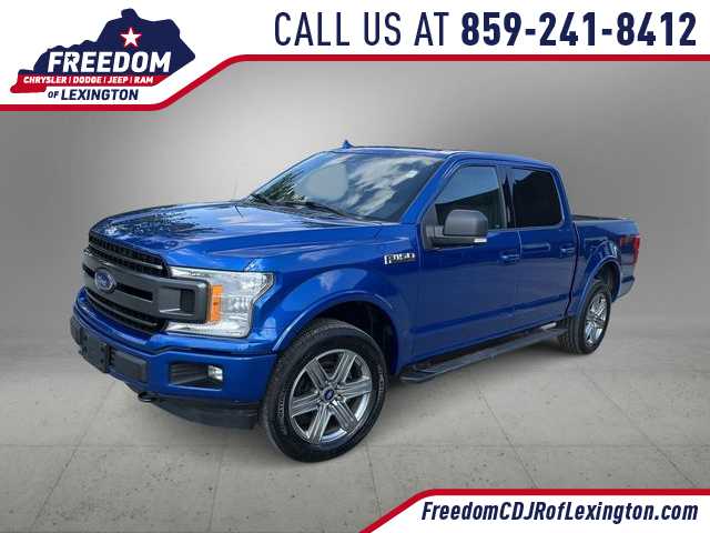 Lightning Blue 2018 Ford F-150 Pickup Truck Four-Wheel Drive Automatic